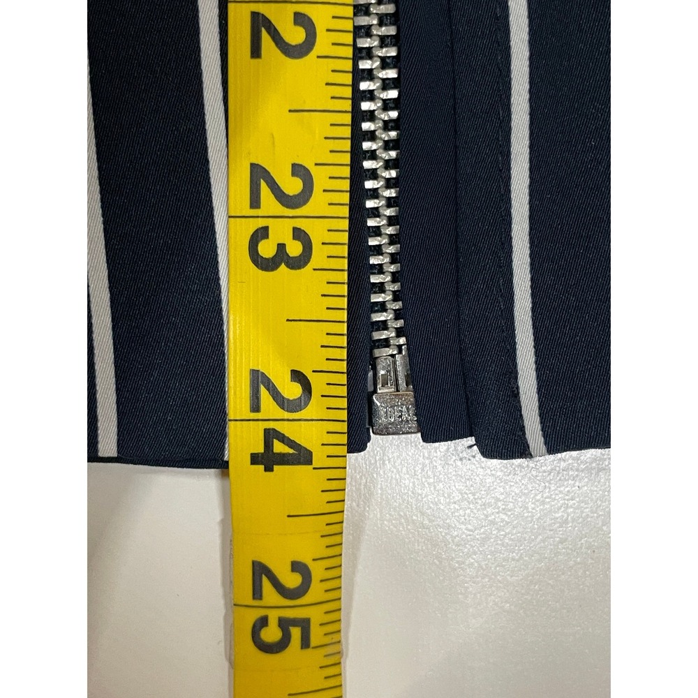 Tommy Hilfiger Reversible Bomber Jacket Women's M Navy White Stripe Full Zip - Picture 11 of 11